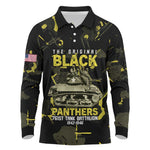 The Original Black Panthers 761st Tank Battalion Long Sleeve Polo Shirt African American Heroes - African Pride