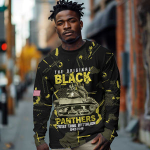 The Original Black Panthers 761st Tank Battalion Long Sleeve Shirt African American Heroes - African Pride