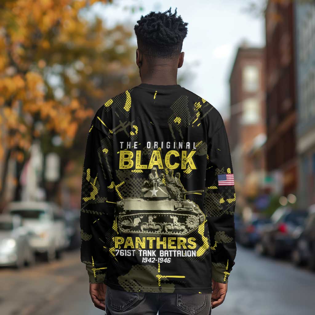 The Original Black Panthers 761st Tank Battalion Long Sleeve Shirt African American Heroes - African Pride