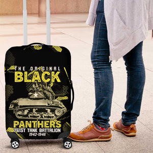 The Original Black Panthers 761st Tank Battalion Luggage Cover African American Heroes - African Pride