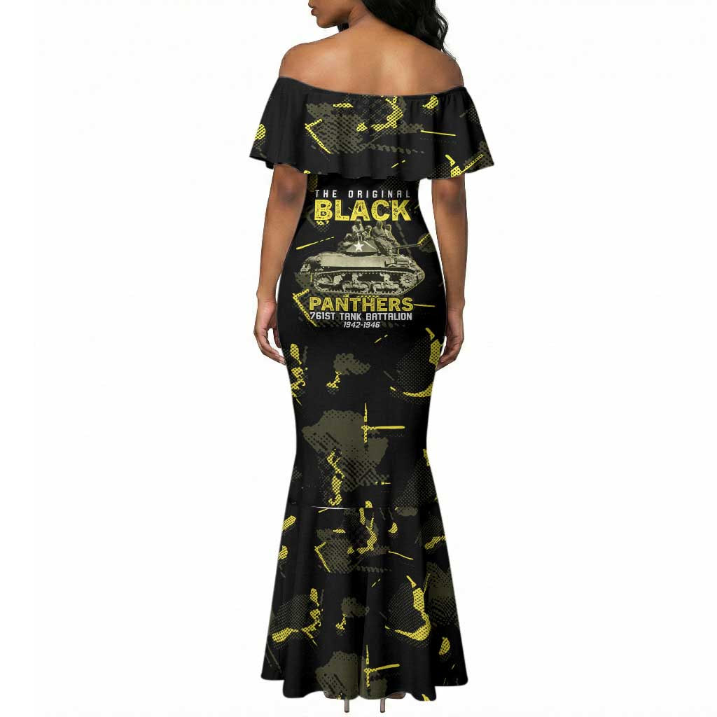 The Original Black Panthers 761st Tank Battalion Mermaid Dress African American Heroes - African Pride