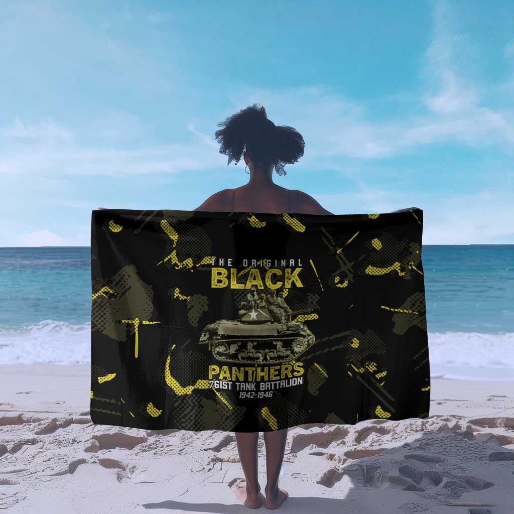 The Original Black Panthers 761st Tank Battalion Sarong African American Heroes - African Pride