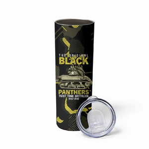 The Original Black Panthers 761st Tank Battalion Skinny Tumbler African American Heroes - African Pride