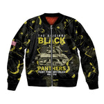 The Original Black Panthers 761st Tank Battalion Sleeve Zip Bomber Jacket African American Heroes - African Pride