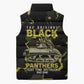 The Original Black Panthers 761st Tank Battalion Sleeveless Puffer Jacket African American Heroes - African Pride