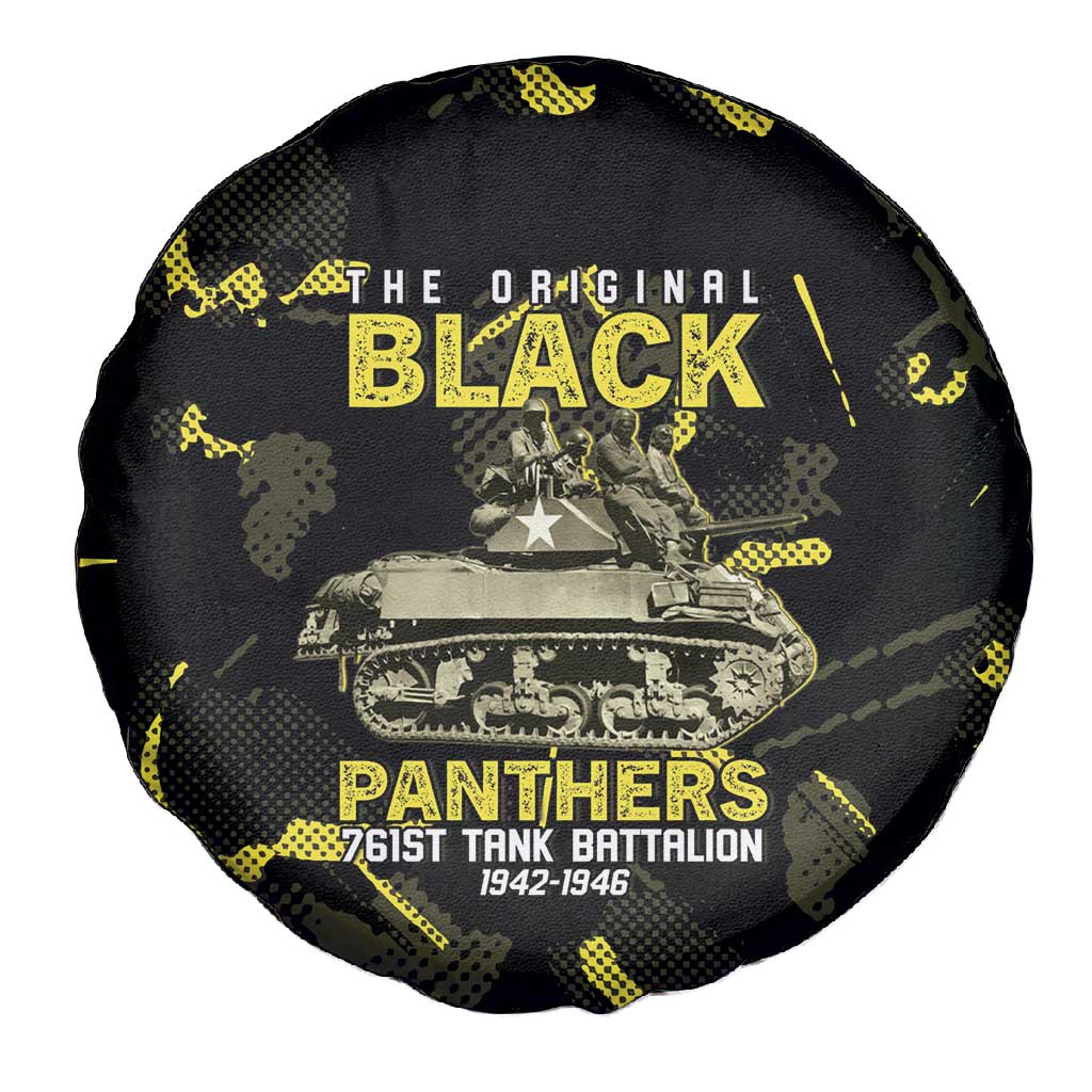 The Original Black Panthers 761st Tank Battalion Spare Tire Cover African American Heroes - African Pride