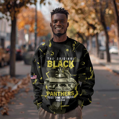 The Original Black Panthers 761st Tank Battalion Sweatshirt African American Heroes - African Pride