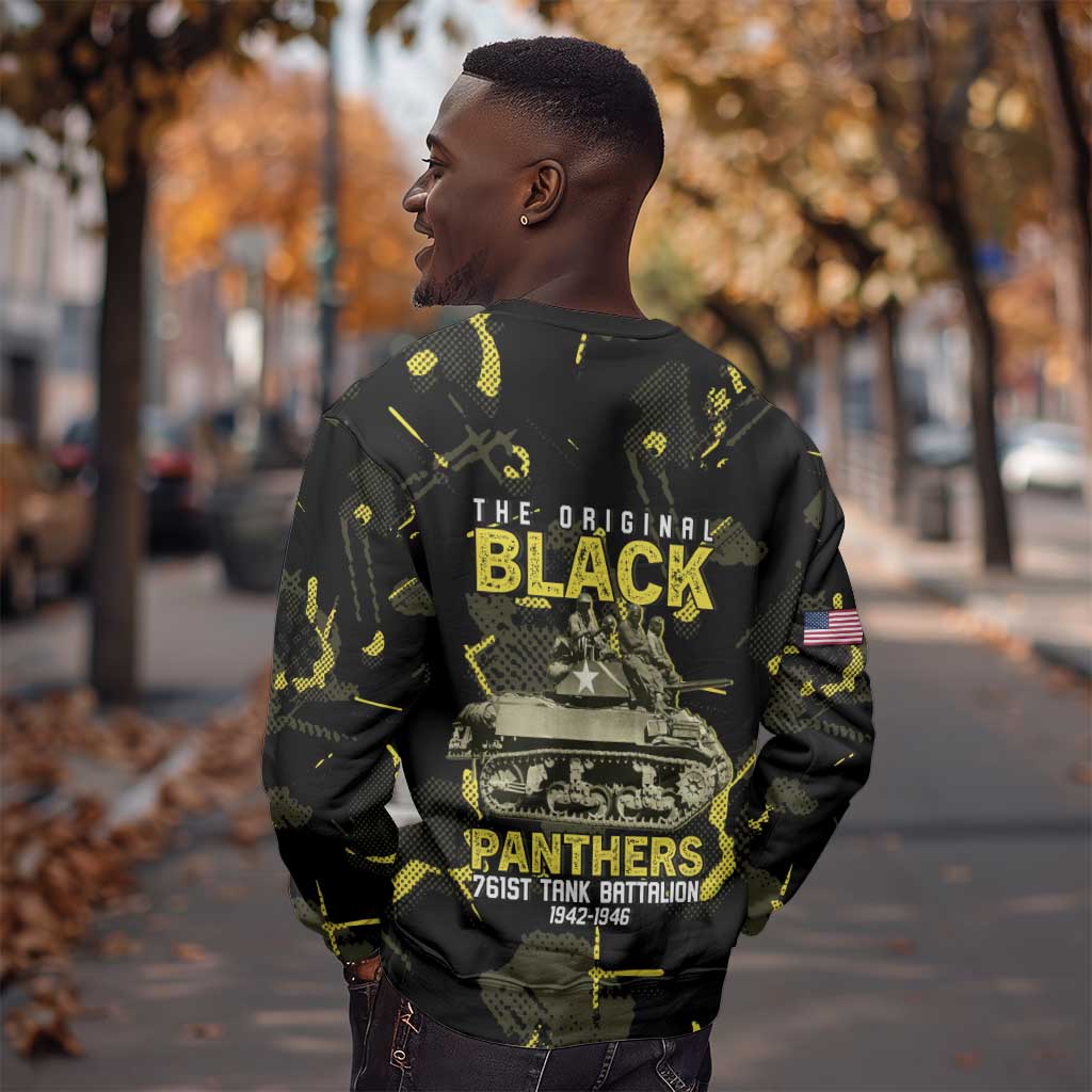 The Original Black Panthers 761st Tank Battalion Sweatshirt African American Heroes - African Pride
