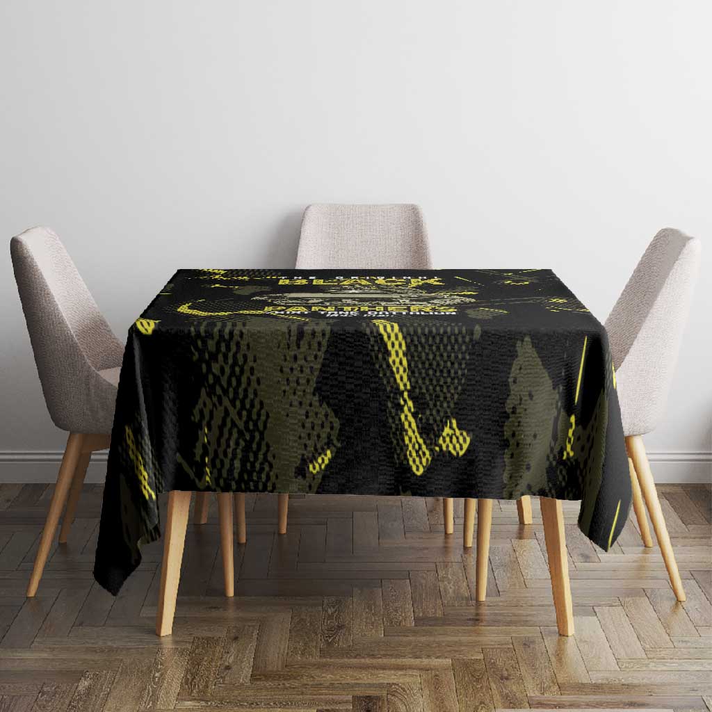 The Original Black Panthers 761st Tank Battalion Tablecloth African American Heroes - African Pride