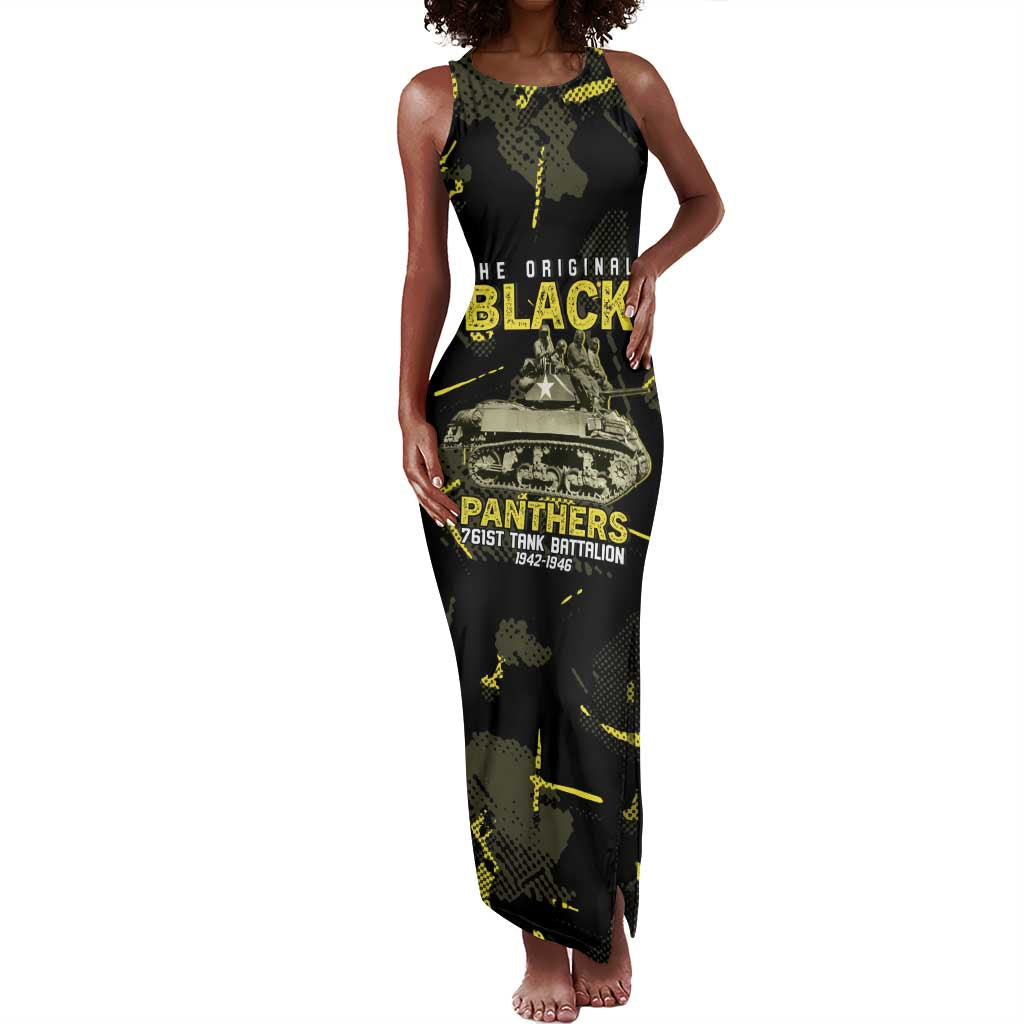 The Original Black Panthers 761st Tank Battalion Tank Maxi Dress African American Heroes - African Pride