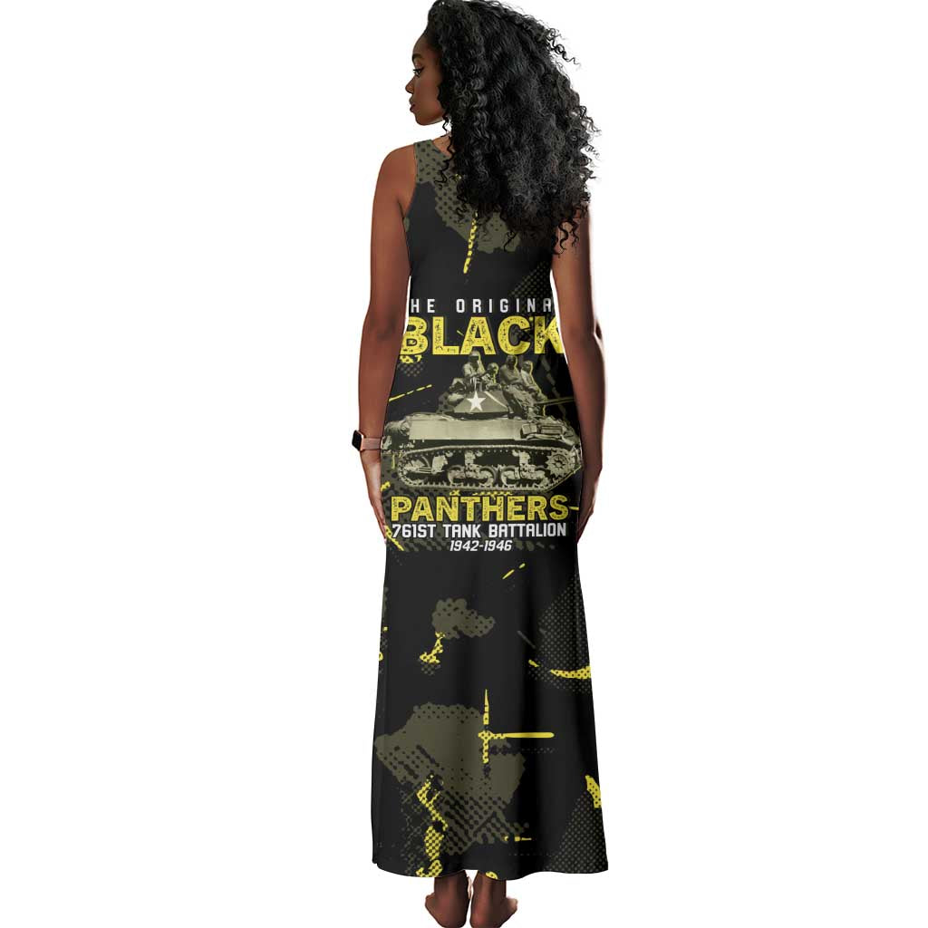 The Original Black Panthers 761st Tank Battalion Tank Maxi Dress African American Heroes - African Pride