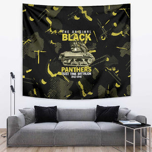The Original Black Panthers 761st Tank Battalion Tapestry African American Heroes - African Pride