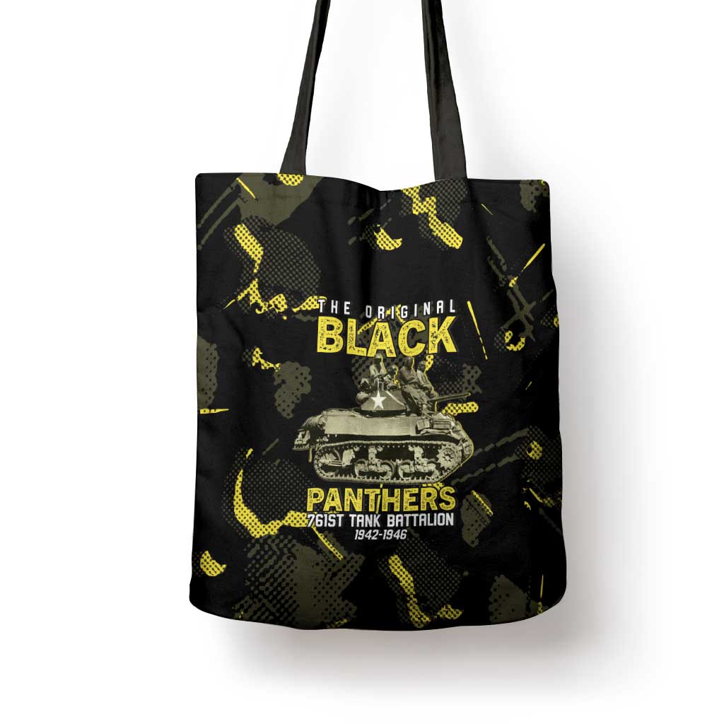 The Original Black Panthers 761st Tank Battalion Tote Bag African American Heroes - African Pride