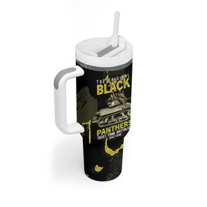 The Original Black Panthers 761st Tank Battalion Tumbler With Handle African American Heroes - African Pride