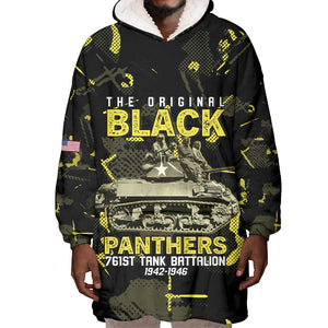 The Original Black Panthers 761st Tank Battalion Wearable Blanket Hoodie African American Heroes - African Pride