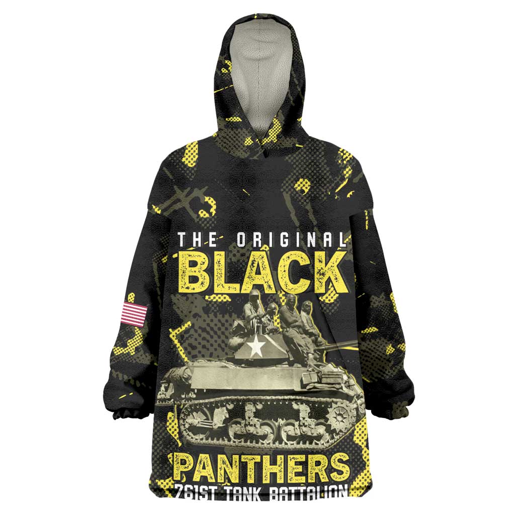 The Original Black Panthers 761st Tank Battalion Wearable Blanket Hoodie African American Heroes - African Pride
