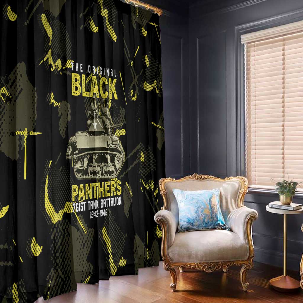 The Original Black Panthers 761st Tank Battalion Window Curtain African American Heroes - African Pride