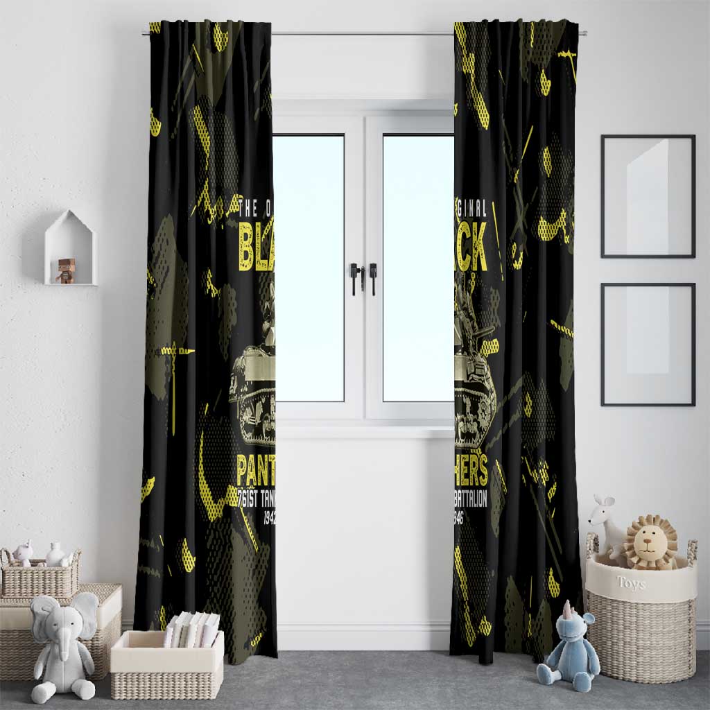 The Original Black Panthers 761st Tank Battalion Window Curtain African American Heroes - African Pride