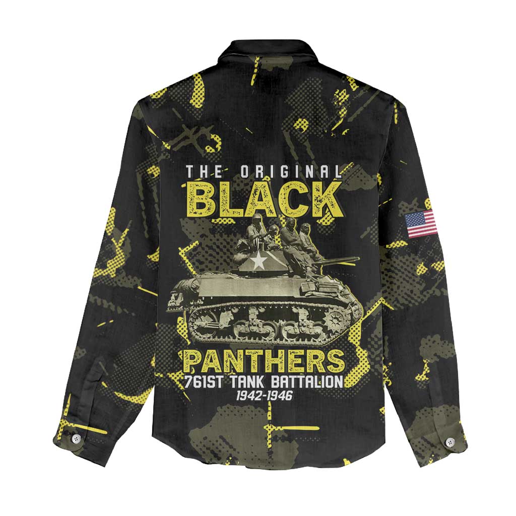 The Original Black Panthers 761st Tank Battalion Women Casual Shirt African American Heroes - African Pride