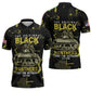 The Original Black Panthers 761st Tank Battalion Zipper Polo Shirt African American Heroes - African Pride