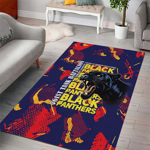761st Tank Battalion Black Panthers Area Rug Legendary African American WWII - African Pride