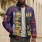 761st Tank Battalion Black Panthers Bomber Puffer Jacket Legendary African American WWII - African Pride