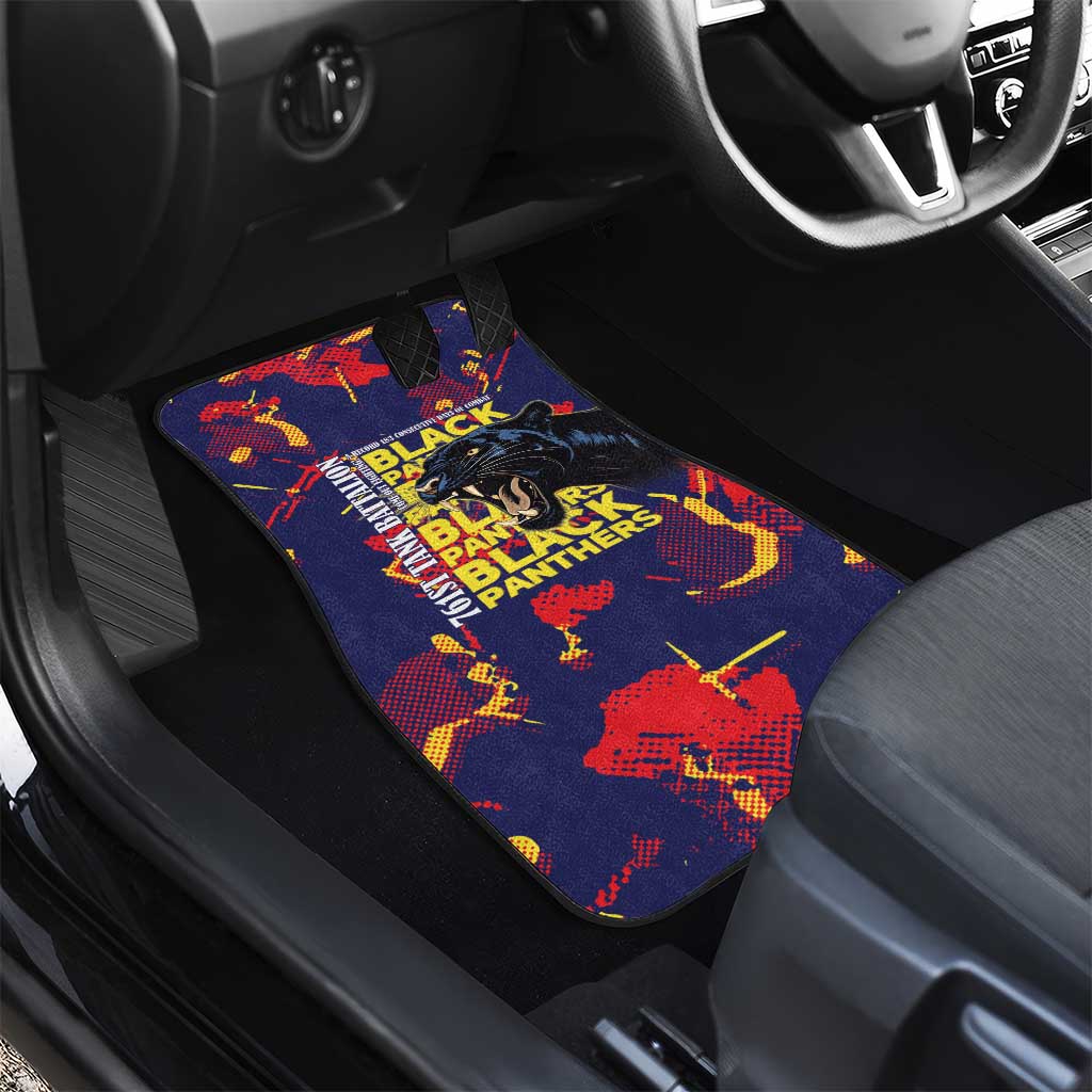 761st Tank Battalion Black Panthers Car Mats Legendary African American WWII - African Pride