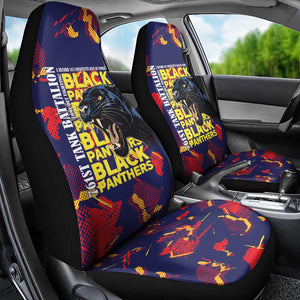 761st Tank Battalion Black Panthers Car Seat Cover Legendary African American WWII - African Pride