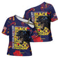 761st Tank Battalion Black Panthers Cross Shoulder Shirt Legendary African American WWII - African Pride