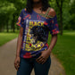 761st Tank Battalion Black Panthers Cross Shoulder Shirt Legendary African American WWII - African Pride