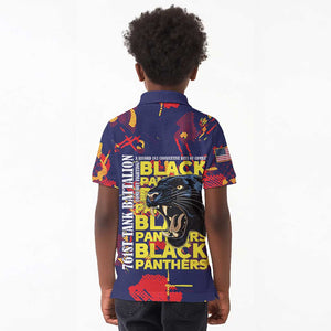 761st Tank Battalion Black Panthers Kid Polo Shirt Legendary African American WWII - African Pride