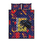761st Tank Battalion Black Panthers Quilt Bed Set Legendary African American WWII - African Pride