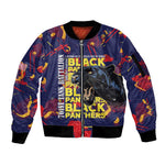 761st Tank Battalion Black Panthers Sleeve Zip Bomber Jacket Legendary African American WWII - African Pride