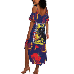 761st Tank Battalion Black Panthers Summer Maxi Dress Legendary African American WWII - African Pride