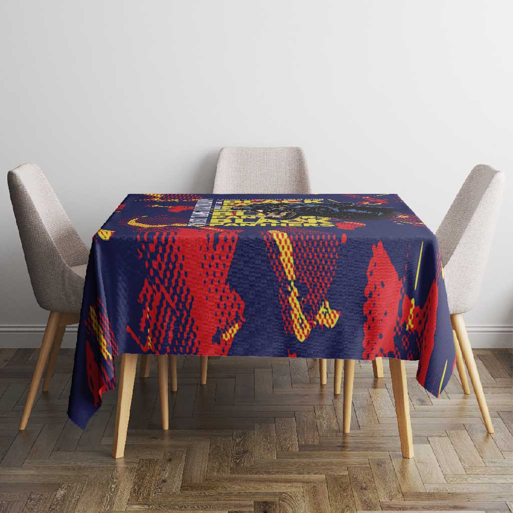761st Tank Battalion Black Panthers Tablecloth Legendary African American WWII - African Pride
