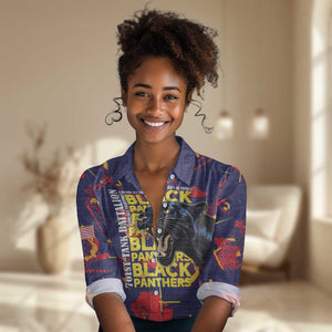 761st Tank Battalion Black Panthers Women Casual Shirt Legendary African American WWII - African Pride