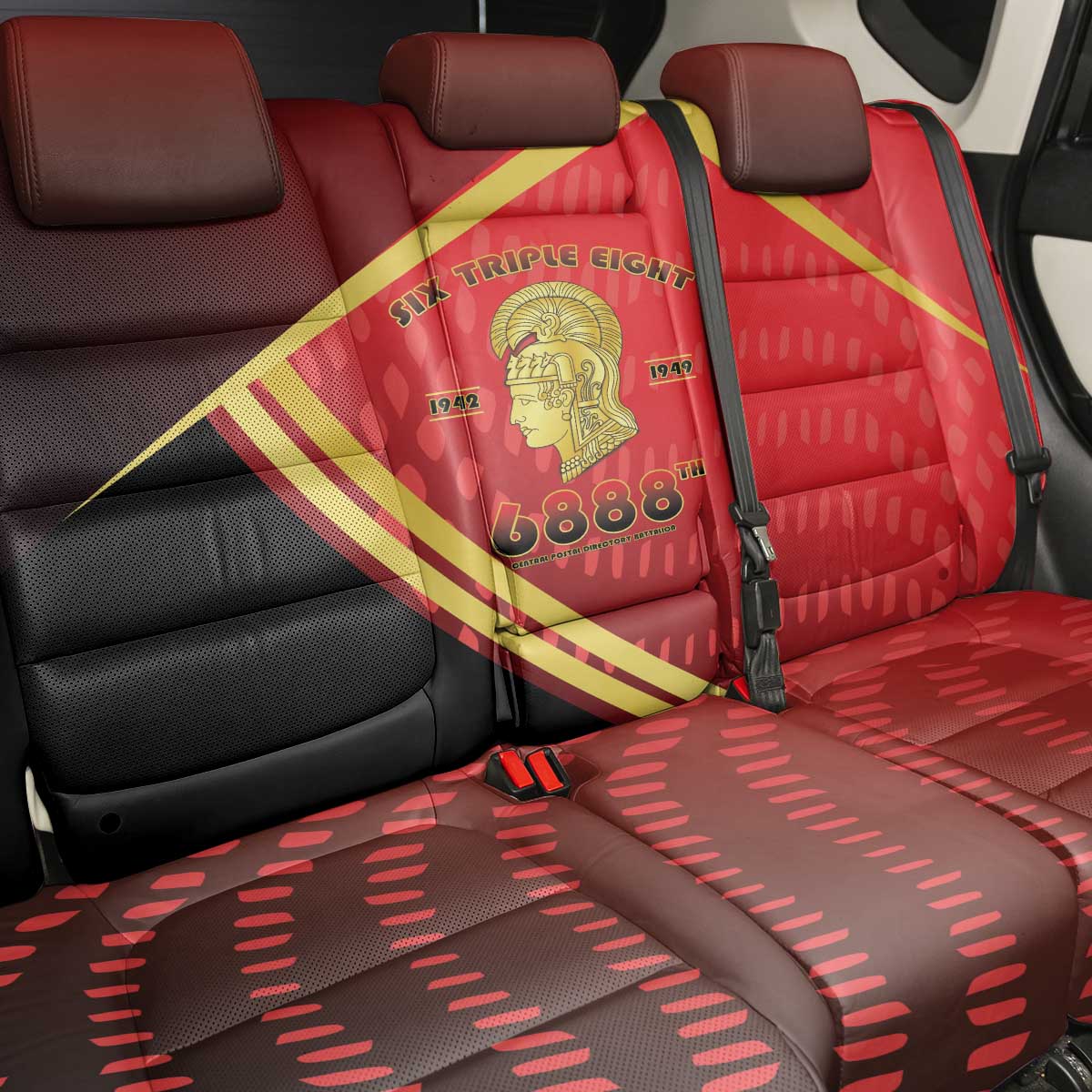 Six Triple Eight Legacy Back Car Seat Cover 6888th Battalion 1942-1949