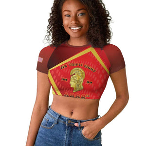 Six Triple Eight Legacy Raglan Cropped T shirt 6888th Battalion 1942-1949