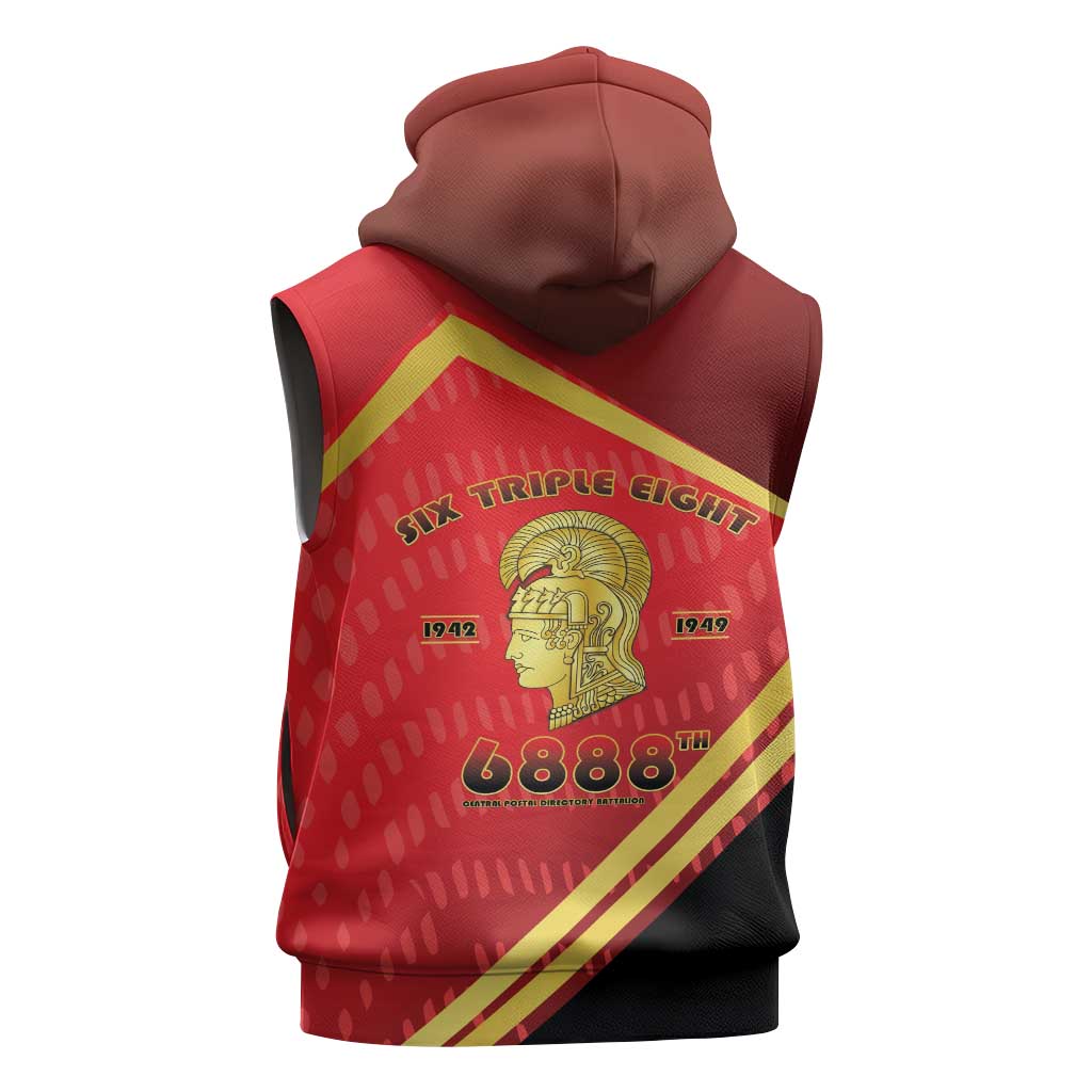 Six Triple Eight Legacy Sleeveless Zip Hoodie 6888th Battalion 1942-1949
