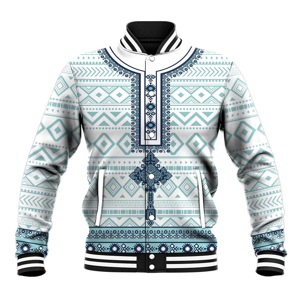 Eritrea Baseball Jacket African Pattern - Habesha Style LT15