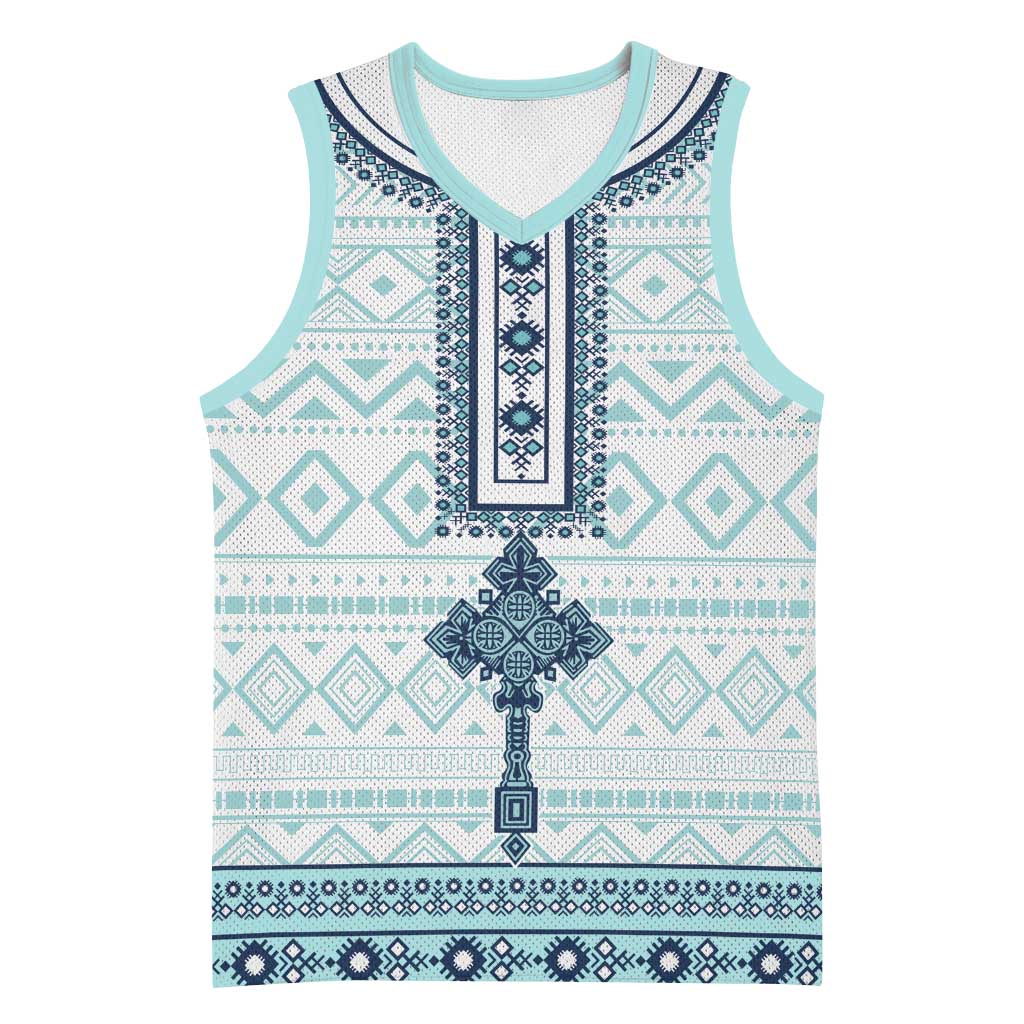 Eritrea Basketball Jersey African Pattern - Habesha Style - African Pride