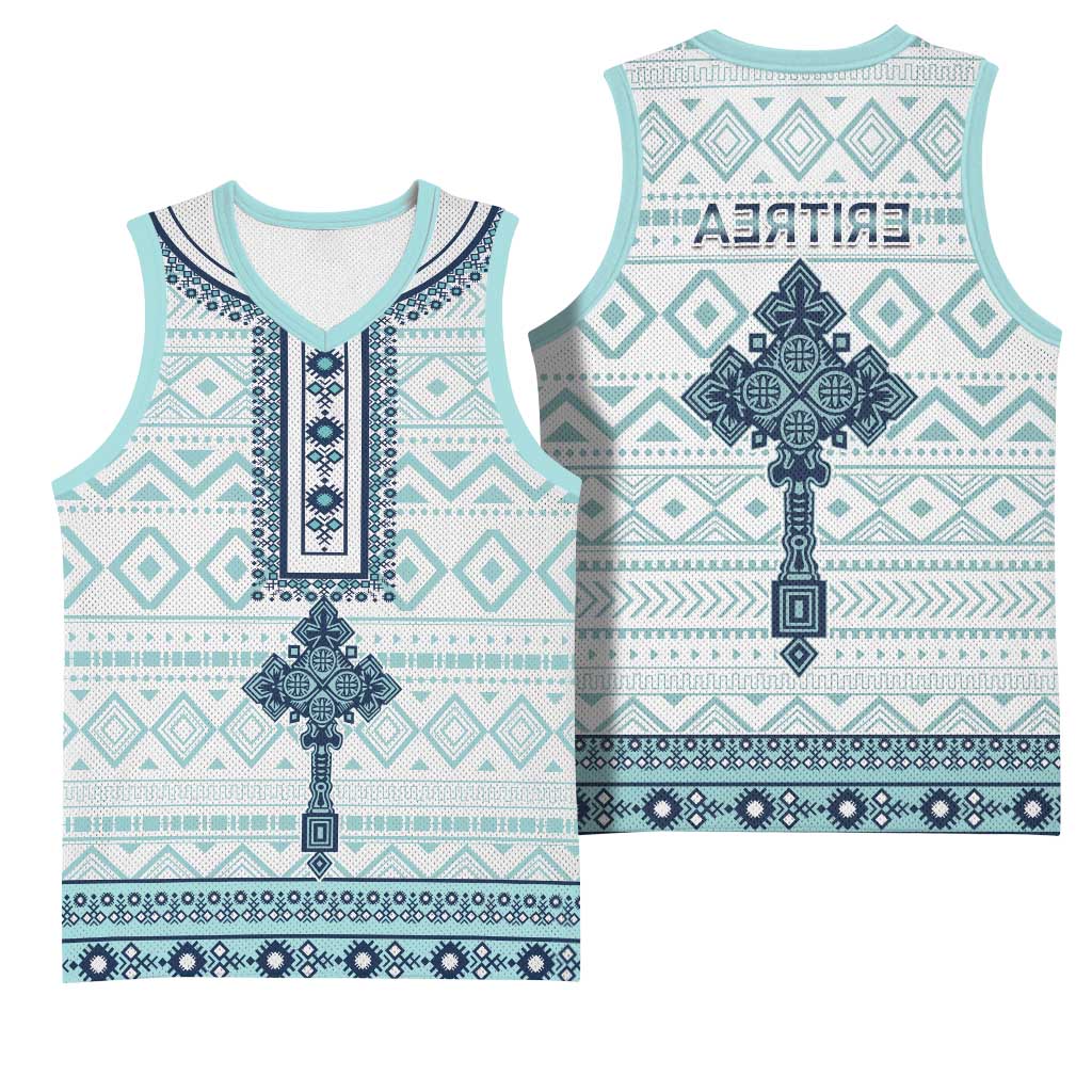 Eritrea Basketball Jersey African Pattern - Habesha Style - African Pride