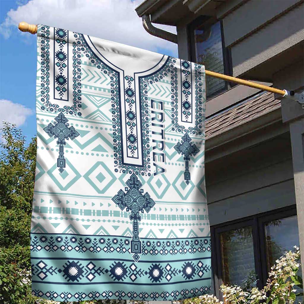 Eritrea Garden Flag African Pattern - Habesha Style