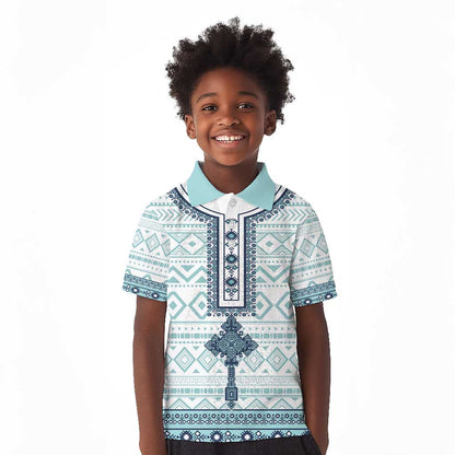Eritrea Kid Polo Shirt African Pattern - Habesha Style