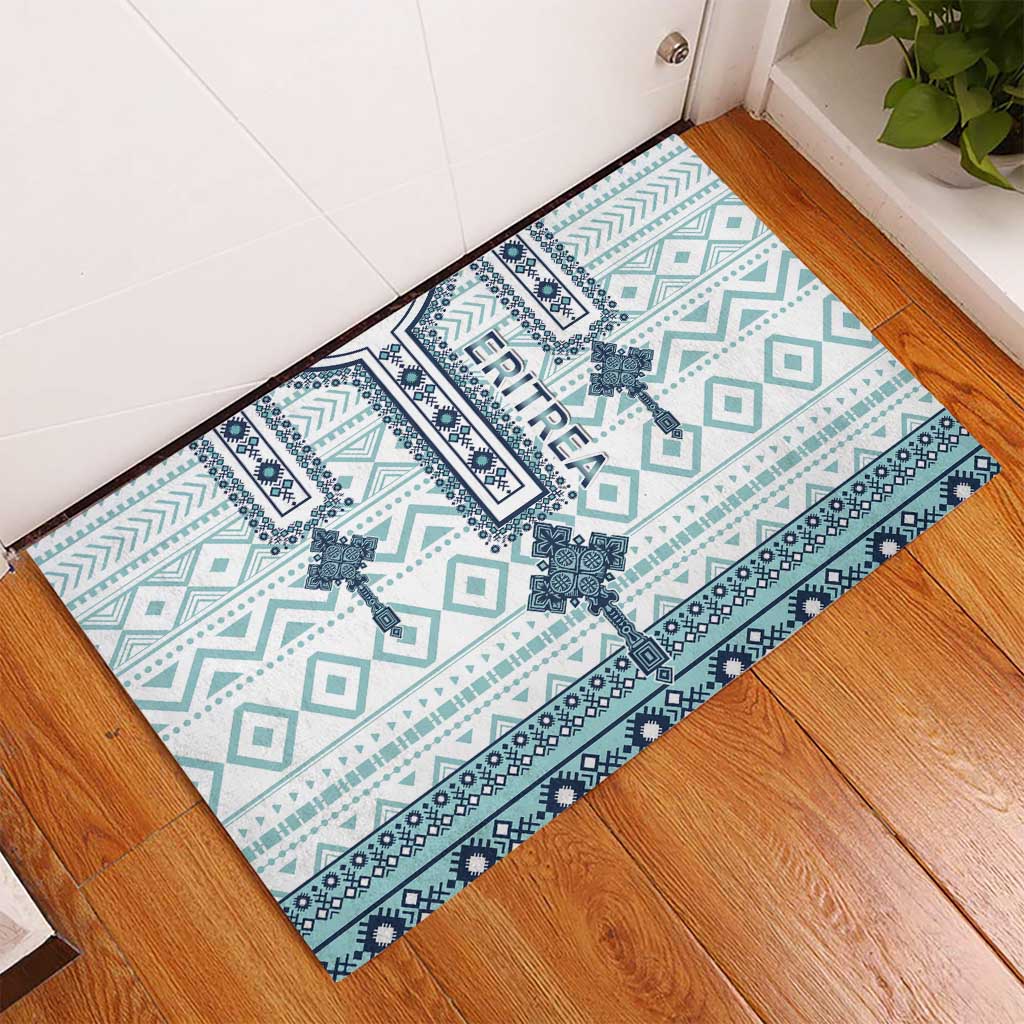 Eritrea Rubber Doormat African Pattern - Habesha Style