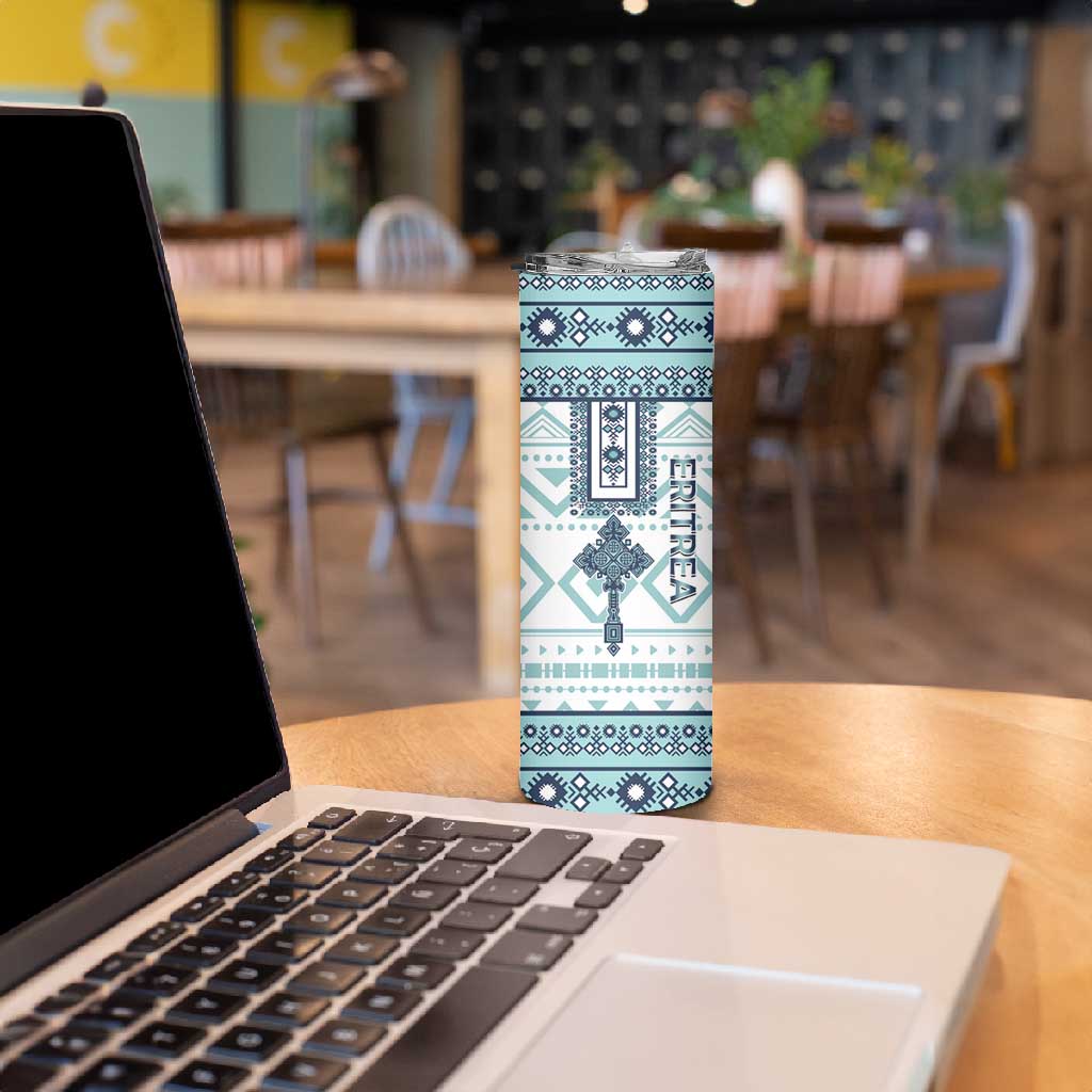 Eritrea Skinny Tumbler African Pattern - Habesha Style
