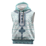 Eritrea Sleeveless Hoodie African Pattern - Habesha Style - African Pride