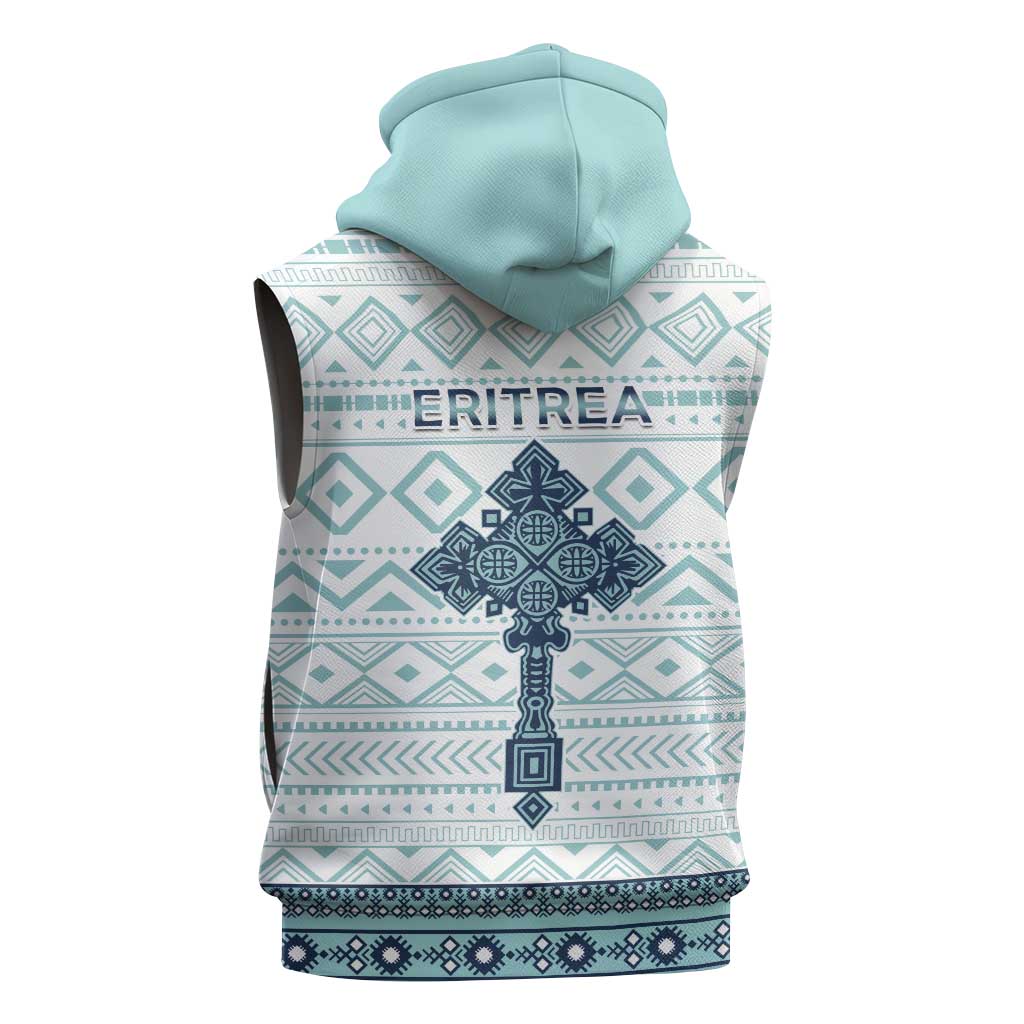 Eritrea Sleeveless Hoodie African Pattern - Habesha Style - African Pride