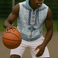 Eritrea Sleeveless Zip Hoodie African Pattern - Habesha Style - African Pride
