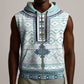 Eritrea Sleeveless Zip Hoodie African Pattern - Habesha Style - African Pride